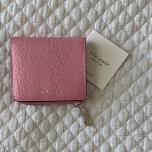 Kate Spade Rose Pink mini zip card case